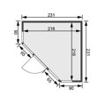 fínska sauna KARIBU ALCINDA (6109) LG4211