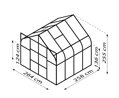 skleník VITAVIA DIANA 6700 PC 4 mm zelený LG4216