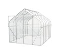 skleník VITAVIA DIANA 9900 číre sklo 3 mm strieborný LG4232