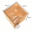 fínska sauna KARIBU OULU (6193) LG4257