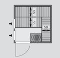 fínska sauna KARIBU OULU (6193) LG4257
