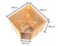 fínska sauna KARIBU KOTKA (6194) LG4258