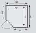 fínska sauna KARIBU KOTKA (6194) LG4258