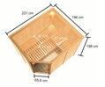 fínska sauna KARIBU HORNA (6196) LG4260