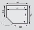 fínska sauna KARIBU BODO (6192) LG4264