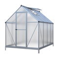 skleník LANITPLAST SARANA 6x8 PC 4 mm strieborný LG4275