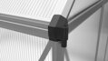 skleník LANITPLAST SARANA 6x8 PC 4 mm strieborný LG4275