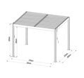 hliníková pergola LANITPLAST BIOCLIMATIC 32 BASIC LG4288