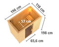 fínska sauna KARIBU VARIADO (85570) LG4290