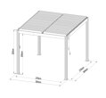 hliníková pergola LANITPLAST BIOCLIMATIC 33 BASIC LG4292