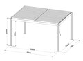 hliníková pergola LANITPLAST BIOCLIMATIC 43 BASIC LG4293