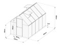 skleník LANITPLAST SARANA 6x10 PC 4 mm čierny LG4333