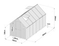 skleník LANITPLAST SARANA 6x12 PC 4 mm čierny LG4335