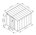 plechový domček LANITPLAST WANDHAUS 78 WARM GREY LG4360