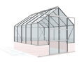 skleník VITAVIA CASSANDRA 8300 číre sklo 3 mm strieborný LG4374