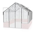 skleník VITAVIA CASSANDRA 9900 číre sklo 3 mm strieborný LG4415