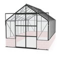 skleník VITAVIA CASSANDRA 11500 číre sklo 3 mm čierny LG4418