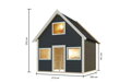 detský domček KARIBU KALLE (44578) terragrau LG4495