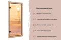 fínska sauna KARIBU ARCADIA (34254) natur LG4612