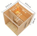 fínska sauna KARIBU ARCADIA (34254) natur LG4612