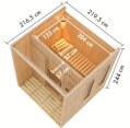 fínska sauna KARIBU ARCADIA (34255) čierna LG4613