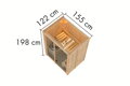 fínska sauna KARIBU AVARI 1 (93001) LG4624