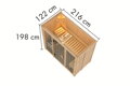 fínska sauna KARIBU AVARI 2 (93005) LG4625