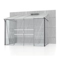 skleník VITAVIA IDA 5200 sklo 3 mm + PC 6 mm strieborný LG4642