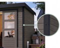 hybridný domček KARIBU JUPITER 3,5B (12376) terragrau / antracit + prístavok 219 cm LG5002