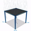 bioklimatická pergola LANITPLAST ALUGARDEN 3x3 m LG5062