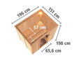 fínska sauna KARIBU BODIN (75650) LG5083