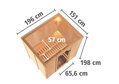 fínska sauna KARIBU BODIN (85578) LG5084