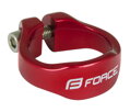 FORCE objímka sedlovky na inbus 31,8mm Al, červená