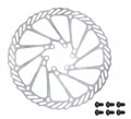 FORCE kotúč brzdový -2 180 mm, 6 dier, strieborný