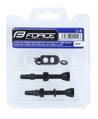 FORCE ventilky pre bezdušový systém 2xFV 44mm, čierne