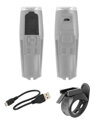 FORCE svetlo predné SHARK 500 Lumenov, USB, čierne