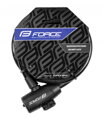 FORCE zámok STRONG špirálový s držiakom 180cm/12mm, čierny
