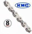 KMC Reťaz X 8 strieborno-šedá 114 článkov, X-8-93 vrátane spojky