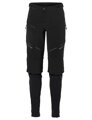 Vaude cyklistické nohavice Virt Softshell II, pánske, black/black