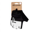 Force rukavice FINE, čierno-biele