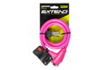 Extend zámok na bicykel COMPANION 12*1200mm, pink
