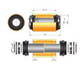 FSA stredové zloženie kľúk M/Exo 24mm na PF30 73mm CFMM3-46/73