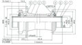 Novatec DH61SB-HL-20 predný náboj, 6 dier, 20 x 110 mm