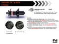 Novatec D902SB-B12-S4S-11S zadný náboj, 6 dier, 36 dier, 12x148 mm, Shimano HG, OEM