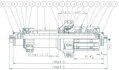 Novatec FS522SB-QR-A4ASL-11S zadný náboj, 24 dier, QR, Shimano HG, OEM