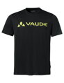 Vaude bavlnené tričko Logo, pánske, black/yellow