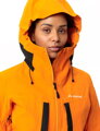 Vaude hardshell bunda Monviso 2,5L, dámska, oranžová (kurkuma)