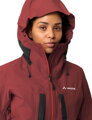 Vaude hardshell bunda Monviso 2,5L, dámska, červená (redeva)