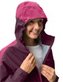 Vaude cyklistická bunda Moab Rain II, dámska, cassis