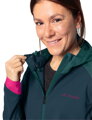 Vaude cyklistická bunda Qimsa Softshell, dámska, dark sea